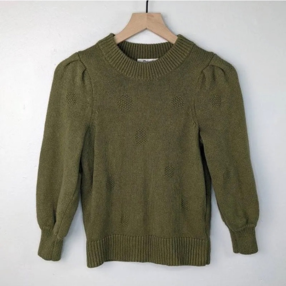 Madewell Olive Green Pullover Sweater
